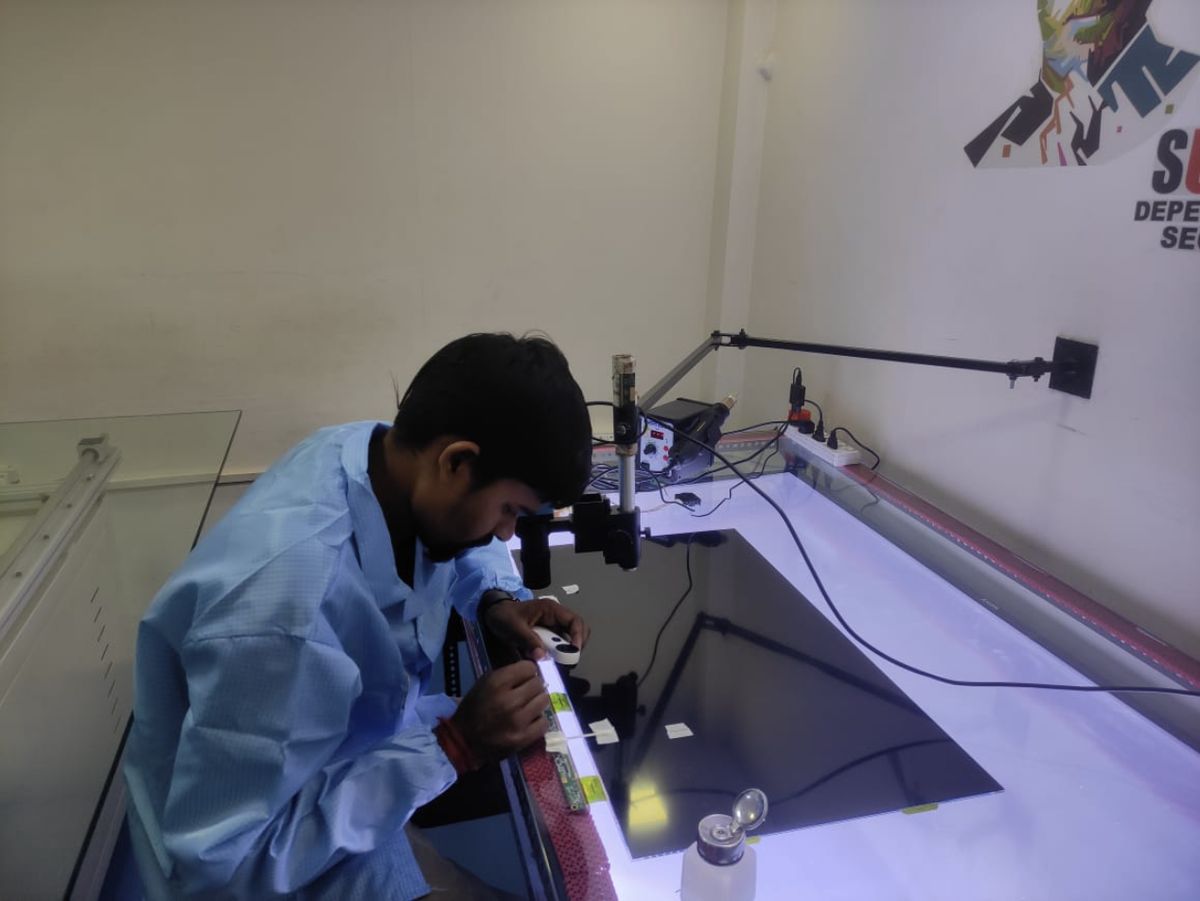 Panel repair under the microscope